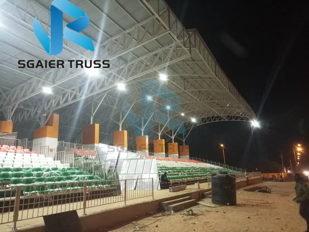 Stadium Football Game HDPE Seats Metal Bleacher Chair Seats with Roof