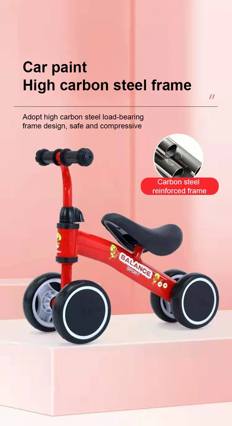 Ride-on Cars 1-6 Years 6 Inch 4 Wheels Bicycle Learn to Walker Children Balance Bike for Kids Toddler Baby Toys