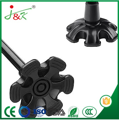 High Quality Anti-Slip Multi-Support Self-Standing Replacement Cane Tip/Cup for Walking Cane/Crutches