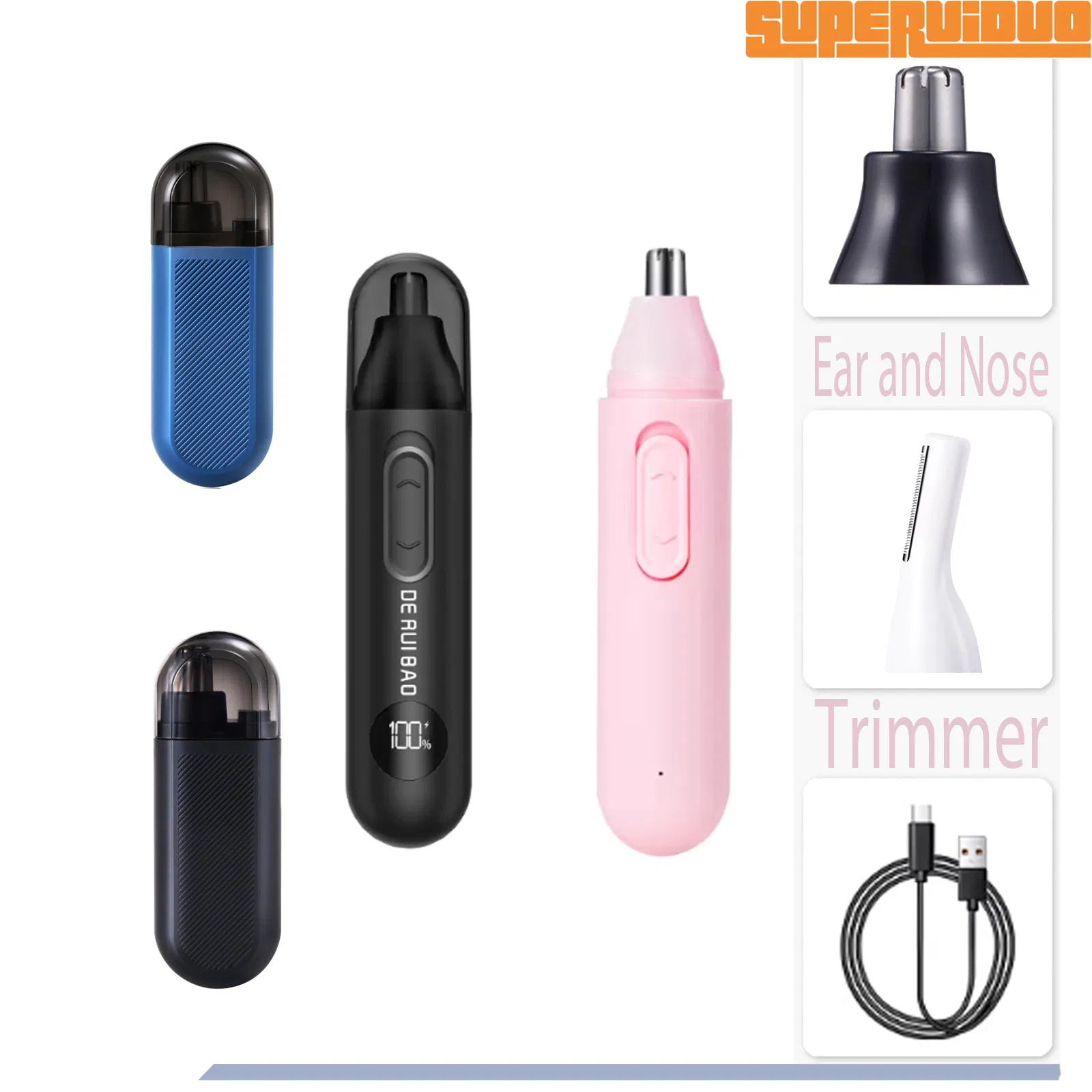 Professional Multi-Head Personal Nose Hair Trimmer