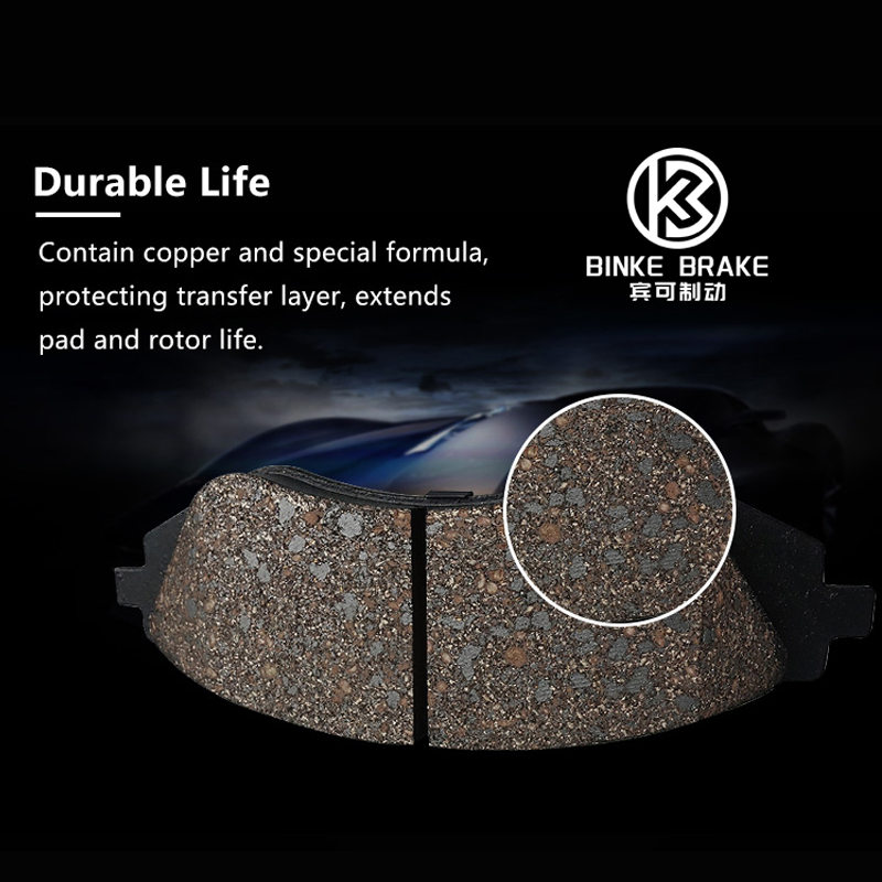 Автомобильные тормозные колодки передние и задние, керамические полуметаллические