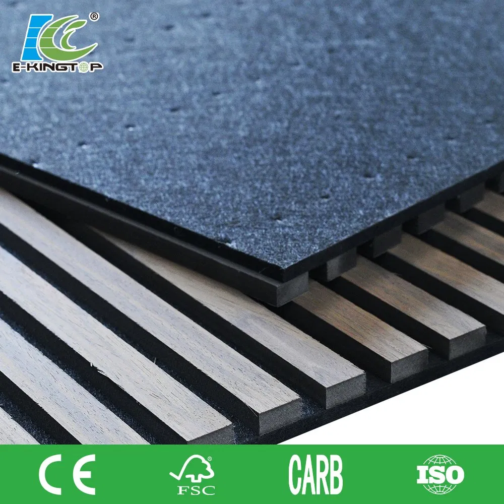 Panel Absorbente Soundproof Slatted Panel Acoustic Wall Panel for Studio Wall Decoration