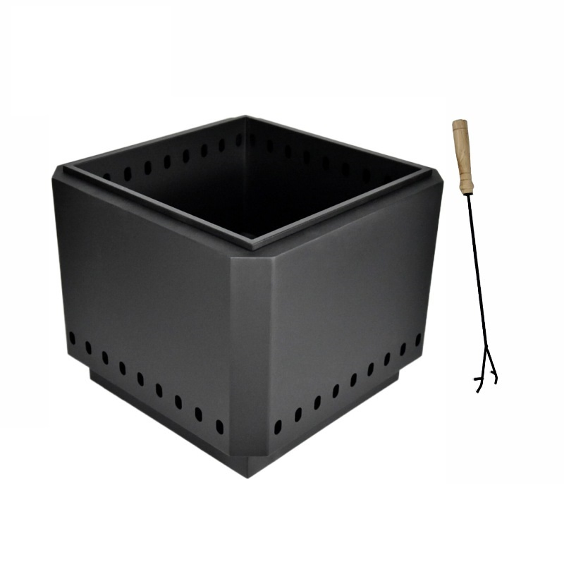 Портативный уличный камин Fire Pit, сталь, для патио и кемпинга