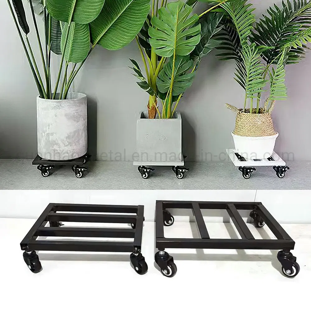 Utility Dolley Square Mobile Pot Stand Roller Base with Wheels