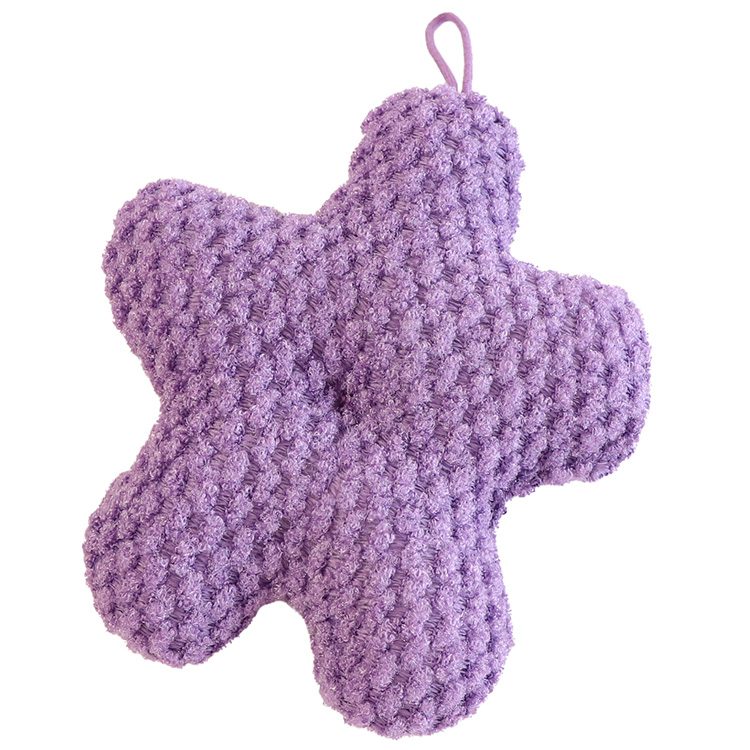 Exfoliating Sponge Wholesale Flower Shape Bath Shower Sponge Honeycomb Body Scrubber Exfoliating Bath Sponges