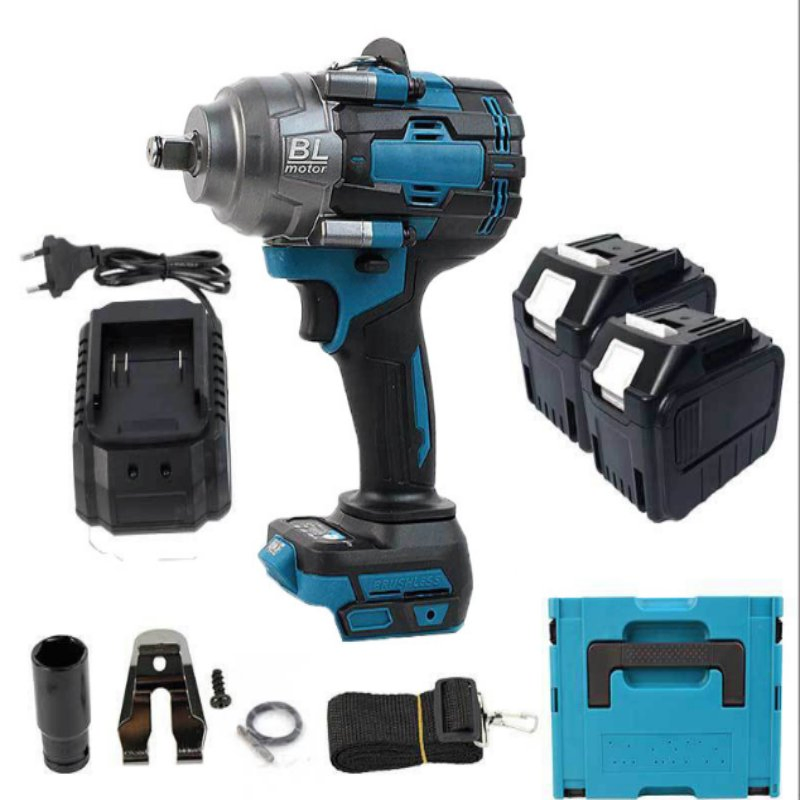 21V Rated Lithium Battery Brushless Impact Wrench, Air Cannon, Auto Repair, Railway Maintenance Industrial Cordless