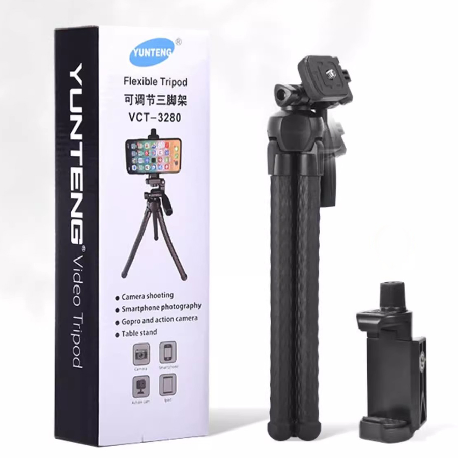 Универсальный штатив для влогинга с держателем телефона VCT-3280