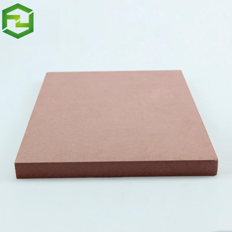 1220X2440X18mm B1 Red Color Fireproof Fire Retardant Fiberboard MDF/HDF Board