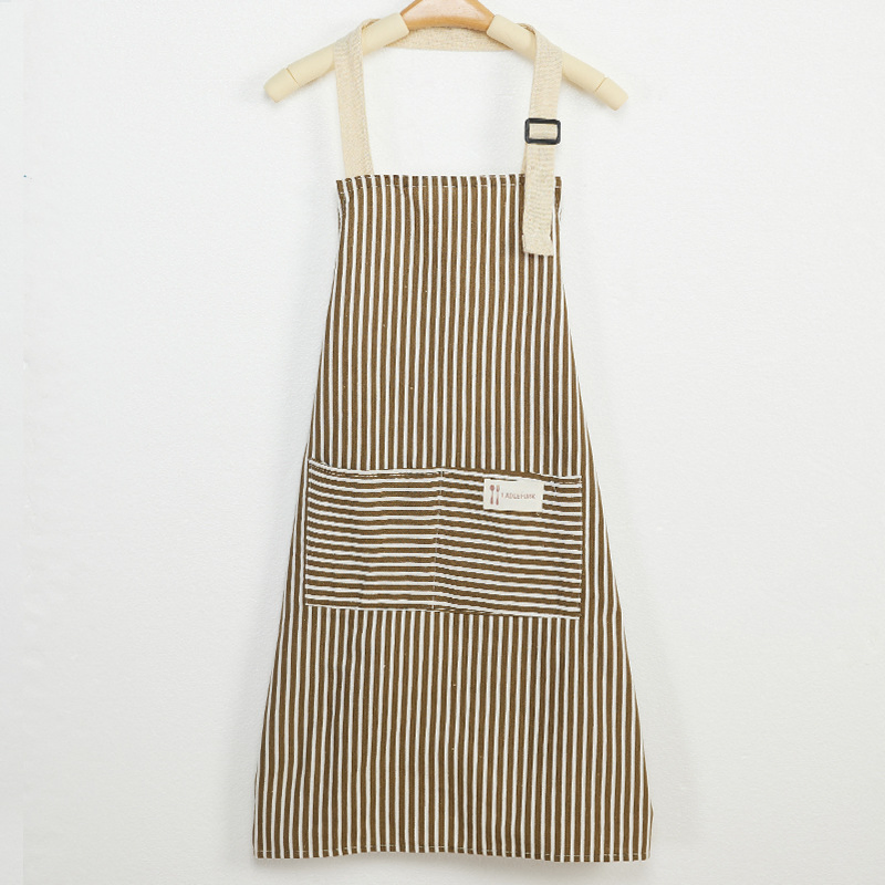 Custom Cooking Logo Waiter Apron Cotton Linen Women Cotton Apron Customize Kitchen Apron with Logo