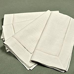 Wholesale Quality Customized Linen Cotton Hemstitch Napkin