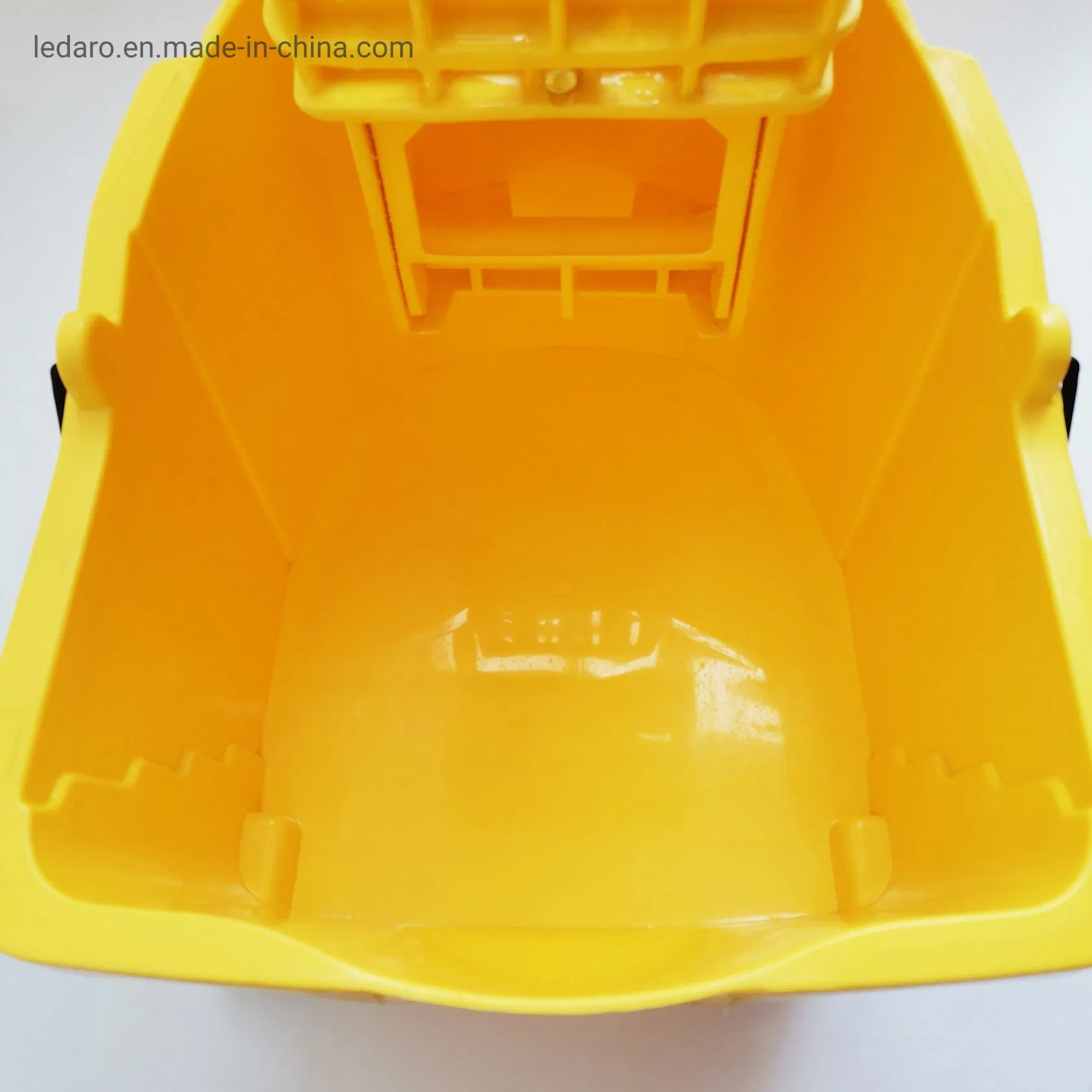 Commercial Mop Bucket with Wringer on Wheels Combo, Includes Dirty Water Bucket for Hotels, Hospitals