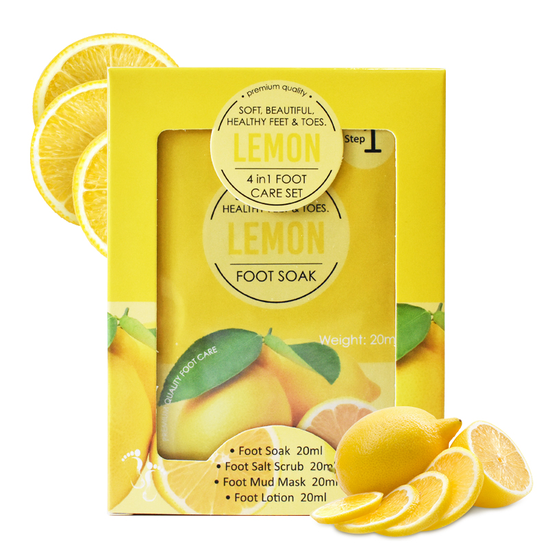 Factory Price Feet Scrub Peeling off Lemon Moisturizing Exfoliating Foot Soak Pedicure Salt