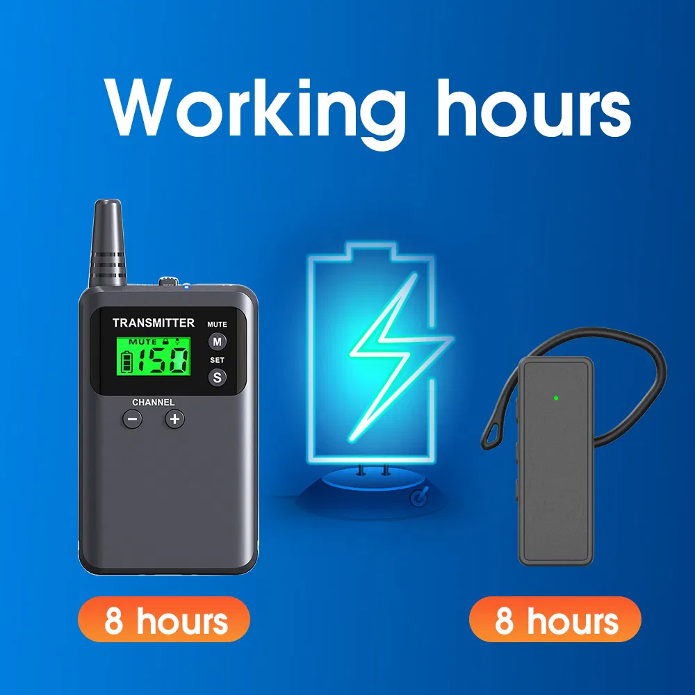 Беспроводной аудиогид UHF 721R, легкий приемник