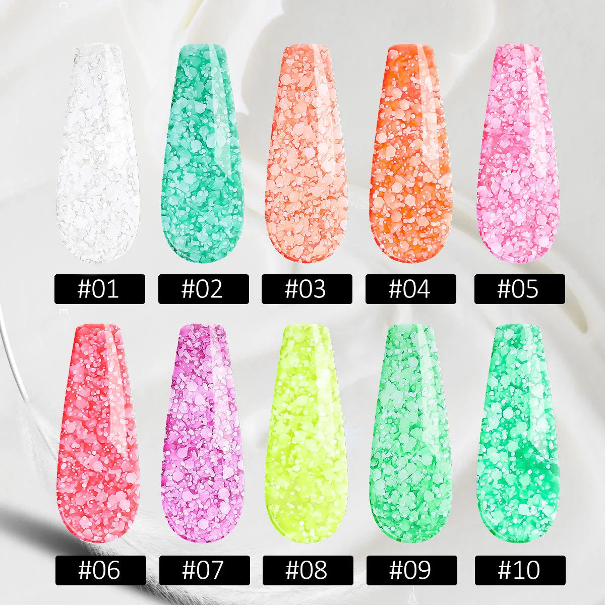 Colorful Glitter UV Nail Polish Snow Flakes Gel Snow Flake Painting Gel