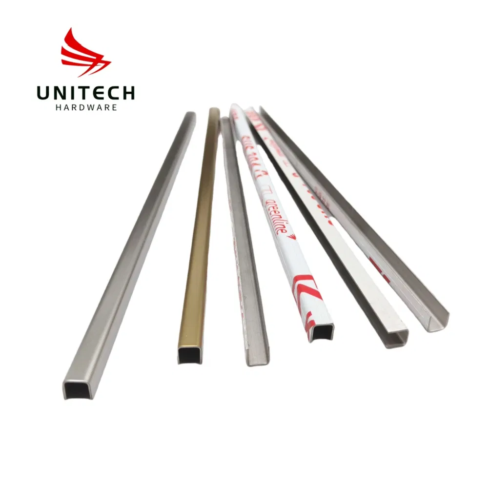 Stainless Steel/ Aluminum Mirror Silver Stainless Steel U Profiles Shape Channel for Wall Decoration in Hotel