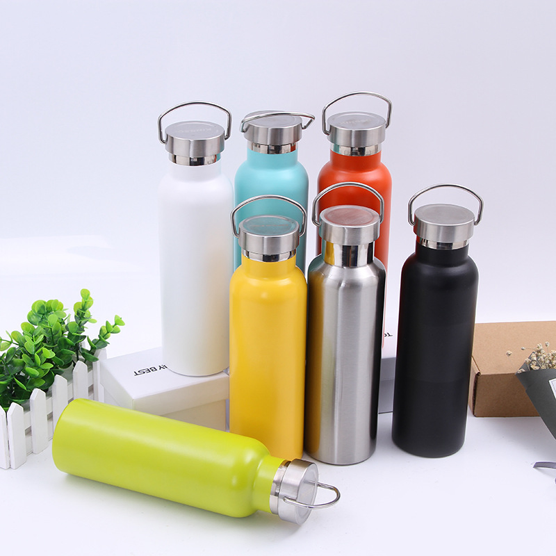 500ml Stainless Steel Vacuum Flask with Bamboo Lid