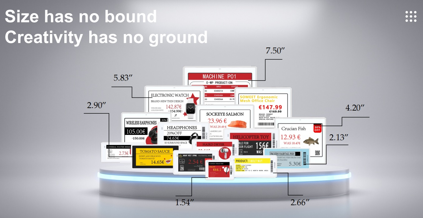 Customized Factory 2.66 Inch E-Ink Price Tag Electronic Shelf Labels E-Link Epaper 24GHz ESL Price Tag for Retail Store, Supermarket Tag OEM ODM Timely Action