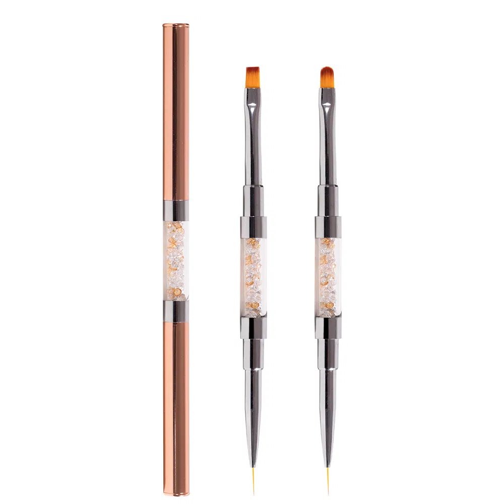 Customizable Logo Guyo Two Way Nylon Nail Beauty Brush