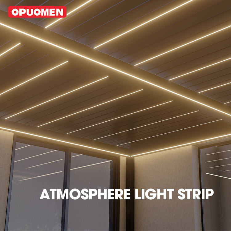 Stylish Aluminum Louver Pergola Offering Shade and Insulation Solutions