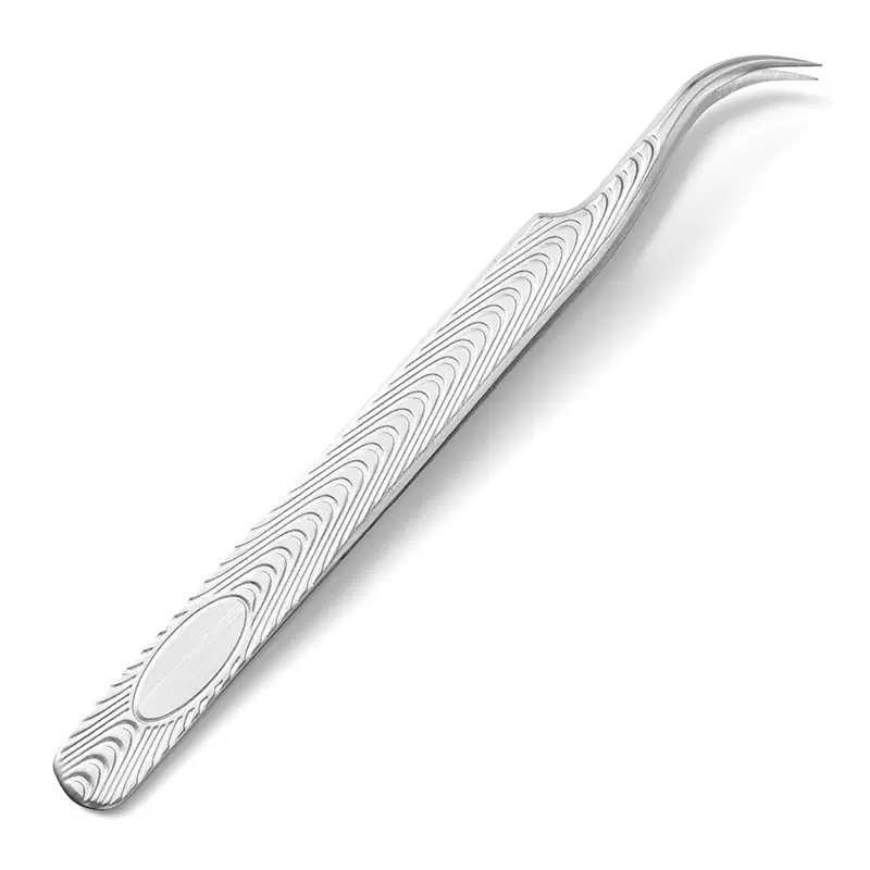 High-Precision Stainless Steel Lash Pick-up Placement Fanning Eyelash Extension Isolation Tweezers