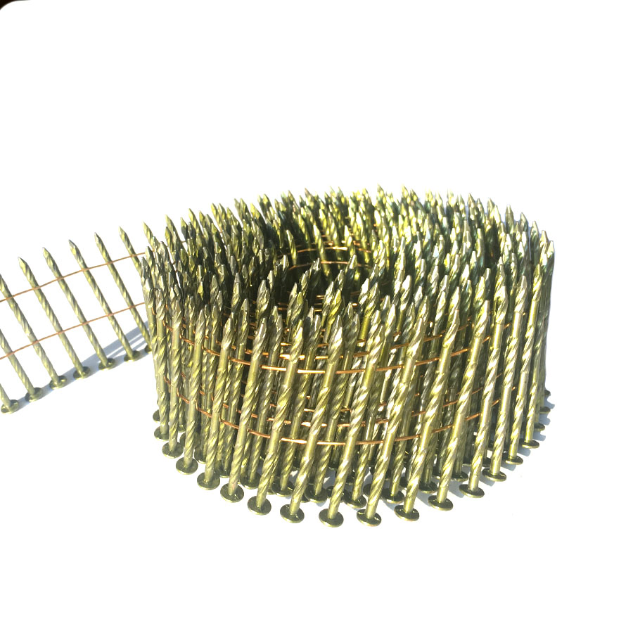 15 Degree Electro Galvanized Wire Coil Framing Nail Steel Pallet Nail for Construction Packaging