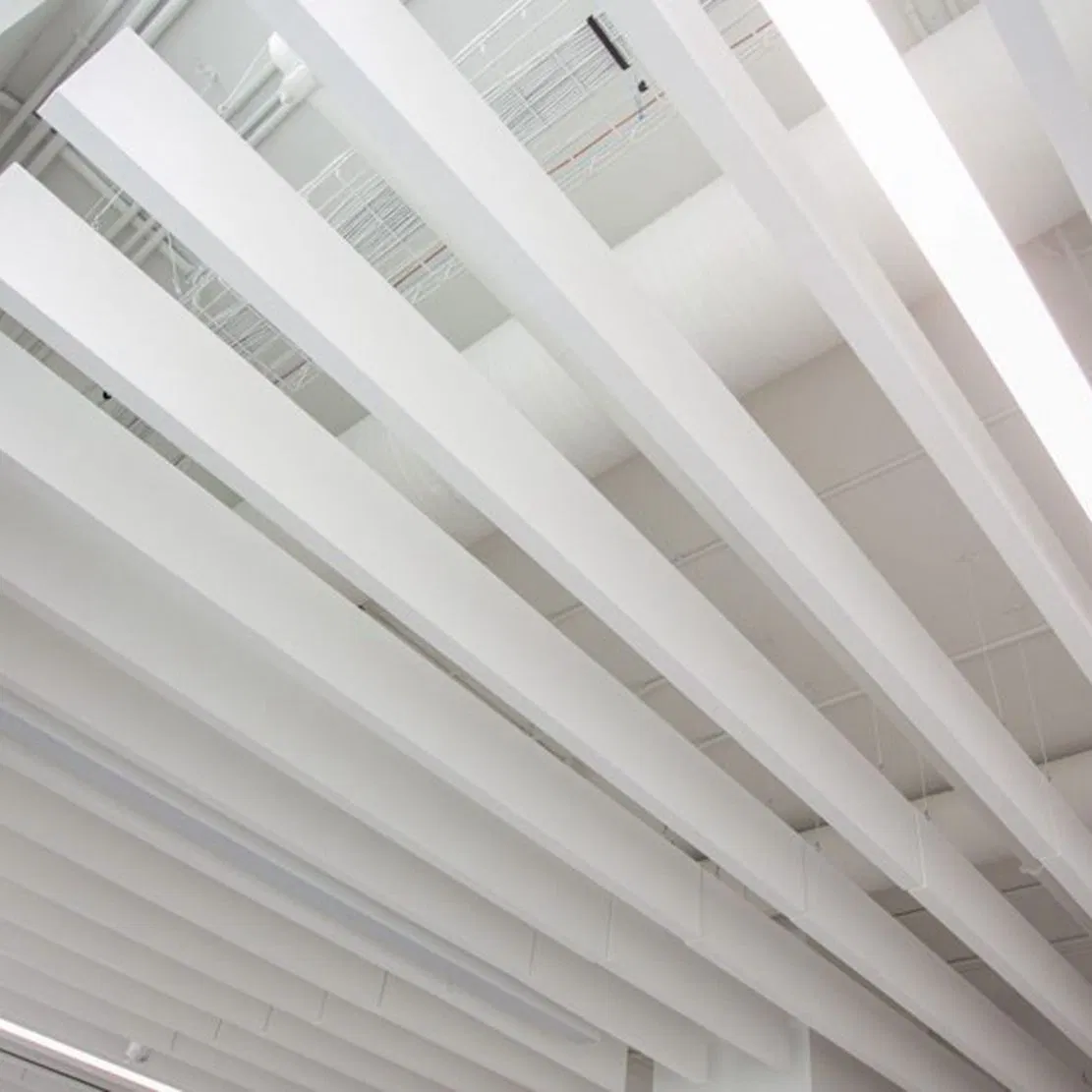Noise Control Acoustic Ceiling Panel Fiberglass Baffle Beam