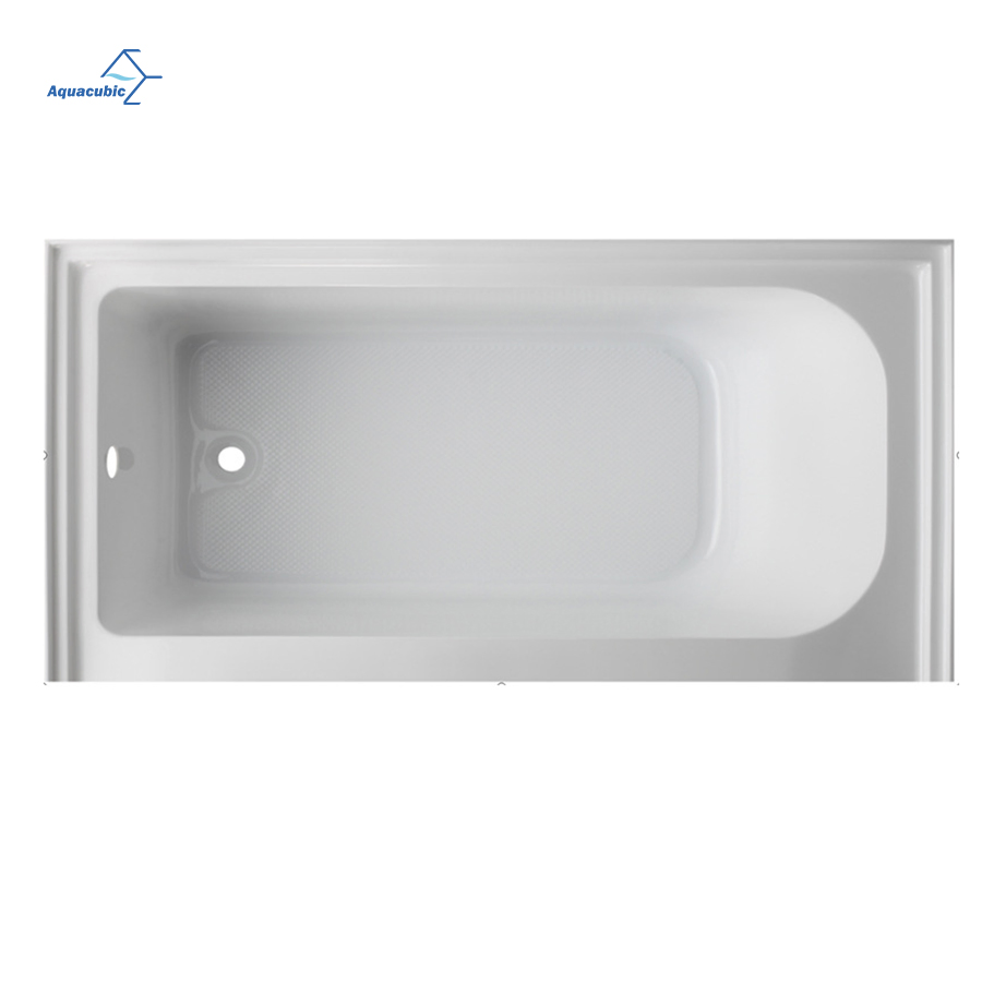 Common Size Left Drain Acrylic Soaking Bath Skirt Tubs for Hotel Project at Low Price