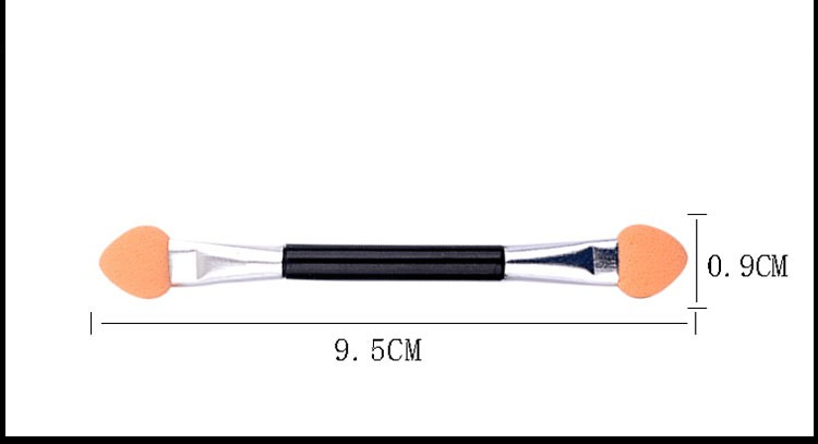 Portable Double Disposable Nail Eyeshadow Applicators Powder Brush