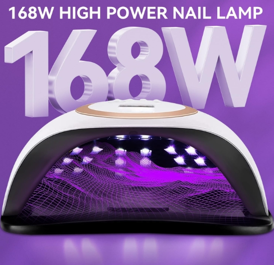 Nail Lamp Nail Salon 168W Quick-Drying Nail LED Drying Machine