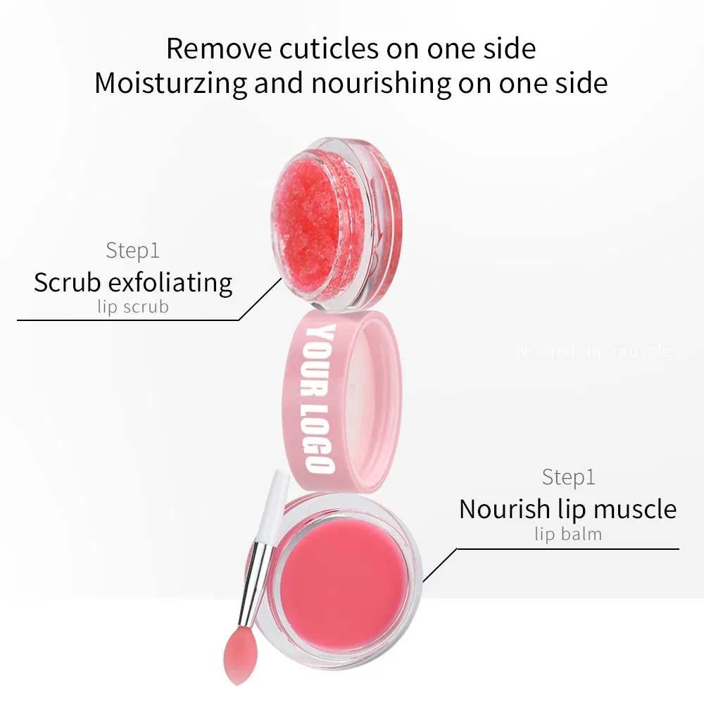 Private Label Organic Lip Balm Exfoliating Sugar Strawberry Lip Scrub