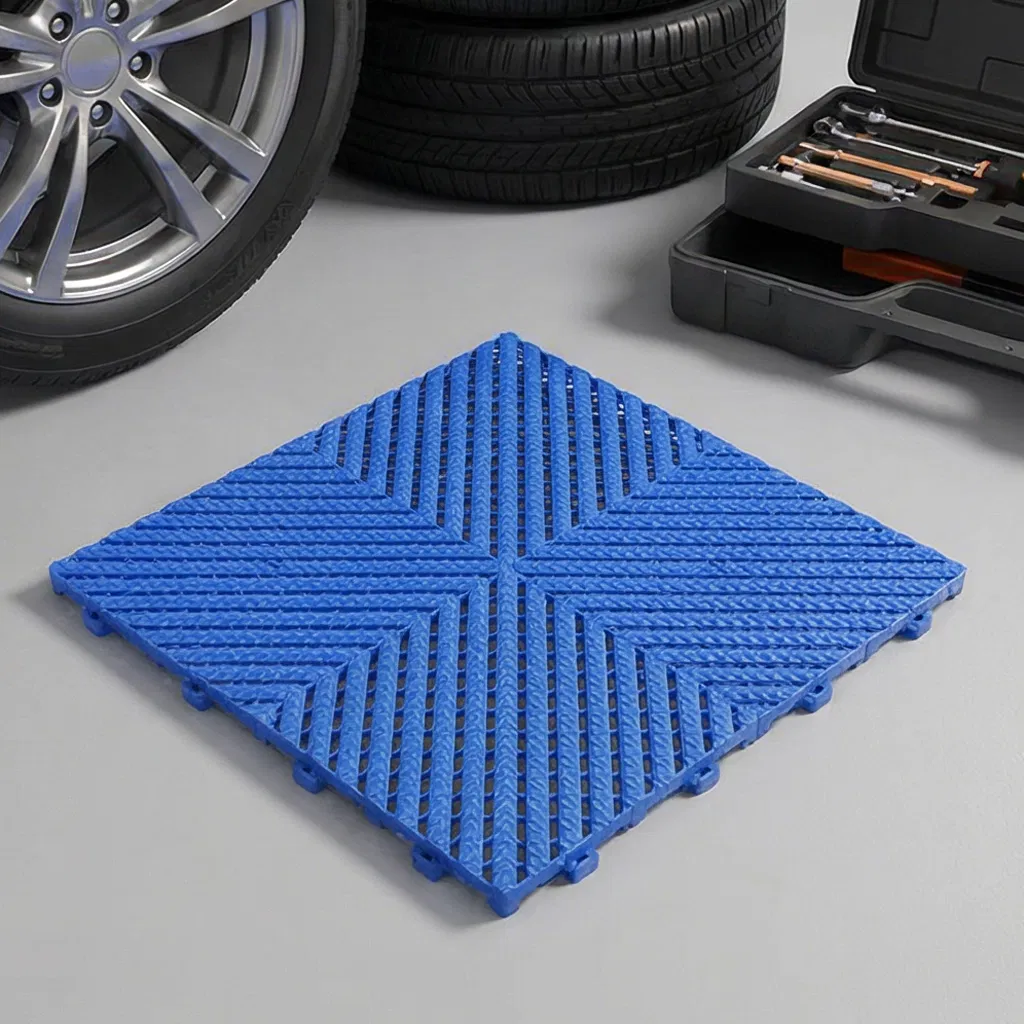 Garage Flooring Tiles Versatile Multi-Purpose Interlocking PVC Plastic Floor Tiles Weatherproof Garage Floor Mat for Garage