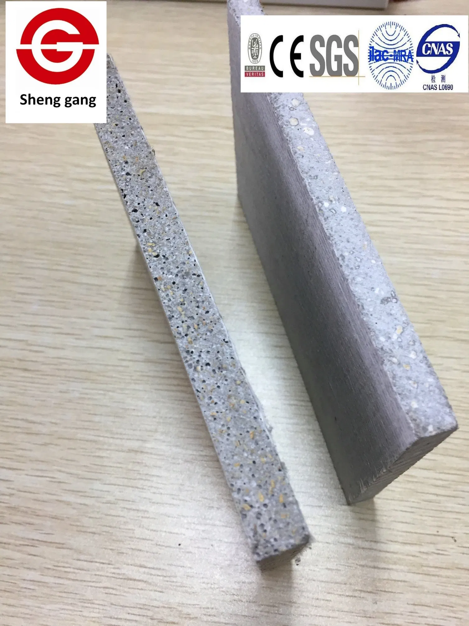 Class A1 Fireproof MGO High Strength Low Density Fireproof Materials Magnesium Oxide Board