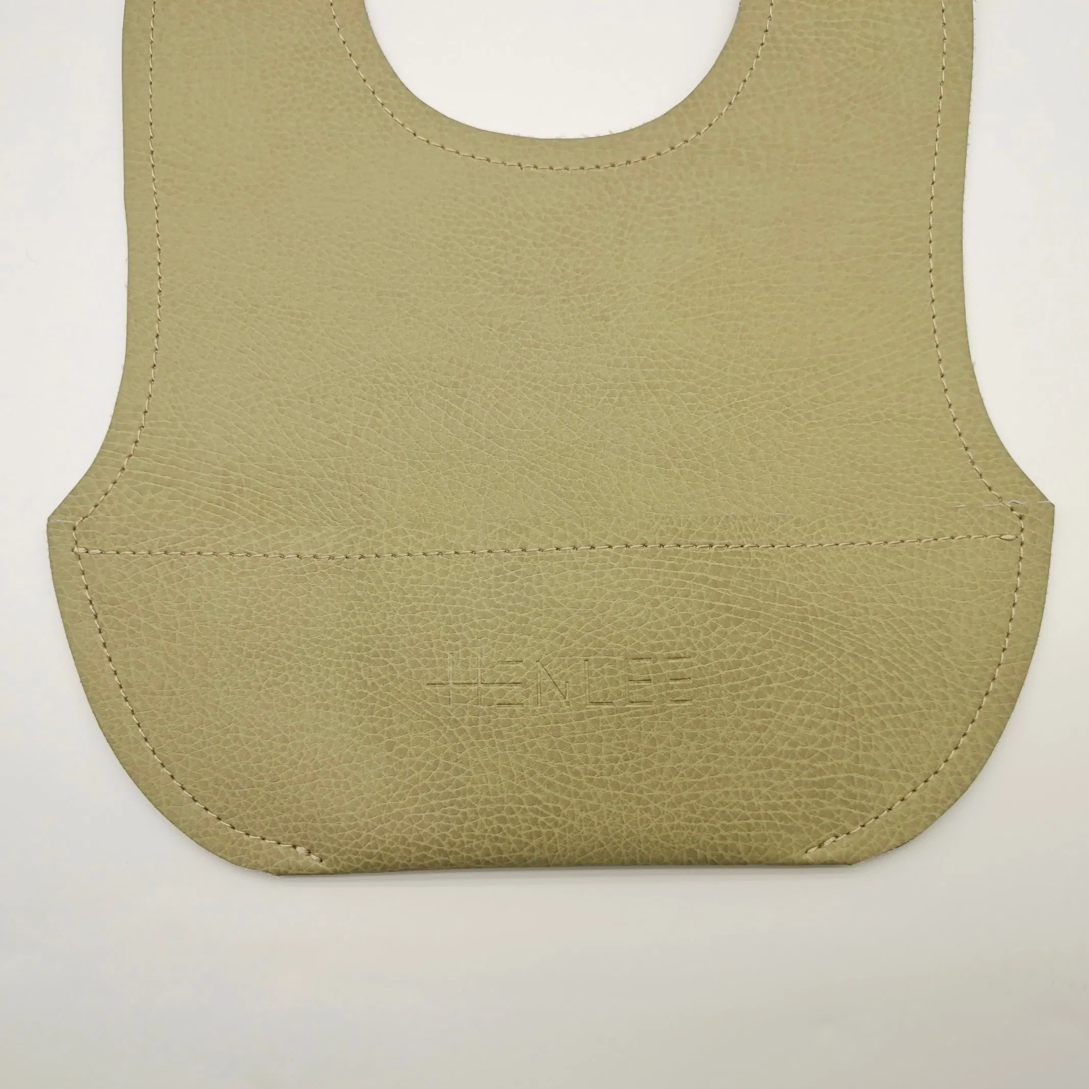 Custom Baby Apron PU Leather Bib for Girl/Boy Restaurant Bib