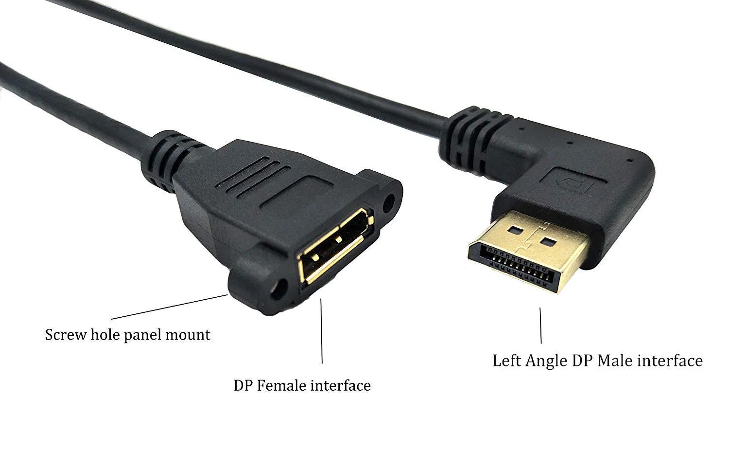 Displayport Female Panel Mount Cable Dp Cable High-Quality Displayport Female Panel Mount Cable for Seamless Connections