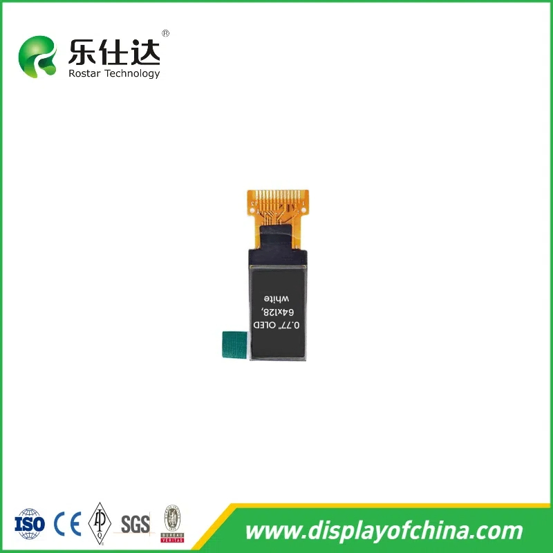 OLED дисплей 0.77 дюйма 64x128 точек, SPI интерфейс