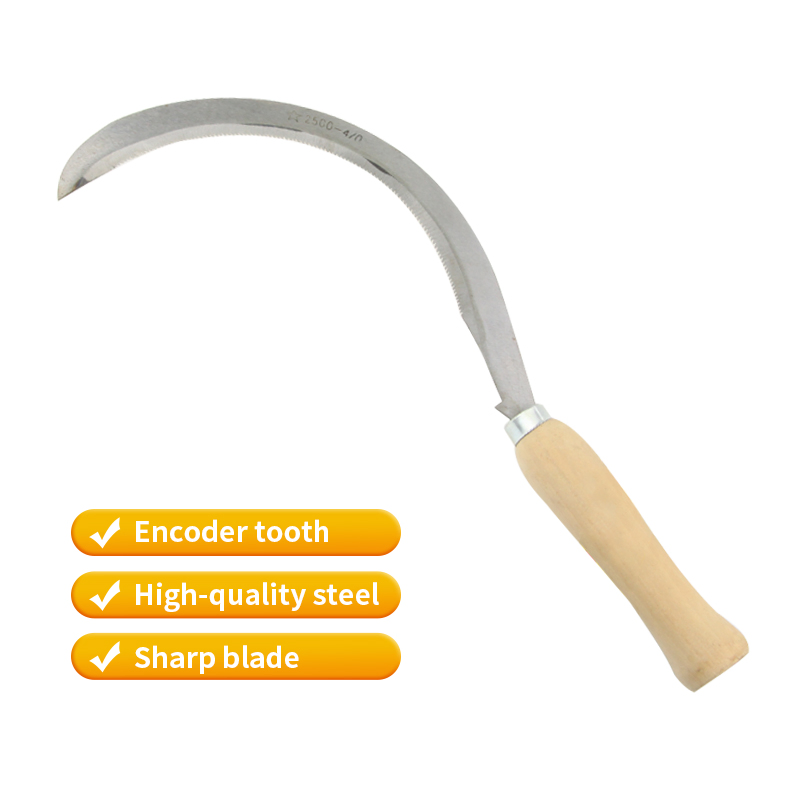 Made in China Carbon Steel Sickles for Grass Cutting Long Handle
