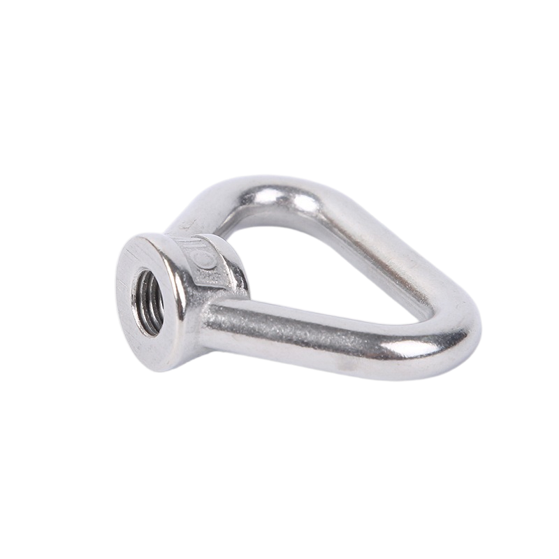 304 Stainless Steel M8/M10/M12/M16/M20/M24 Marine Lifting Triangular Eye Nut for Cable Rope Lifting