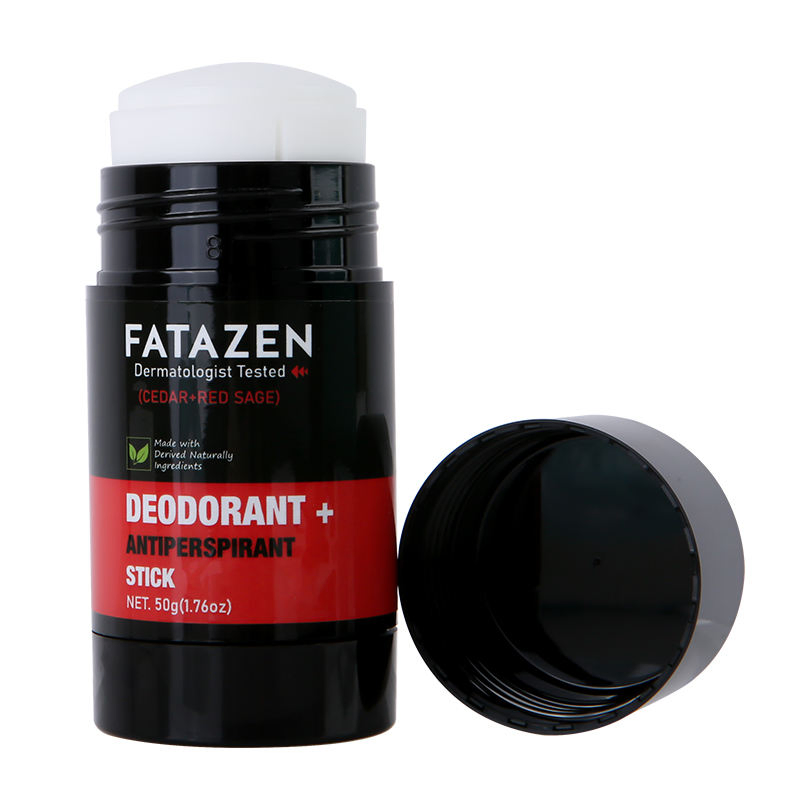 Fatazen Dermatologist Tested Deodorant Anti-Odorant Stick Natural Cedar Red Sage Fragrance Sweat Odor Balm Deodorant Stick
