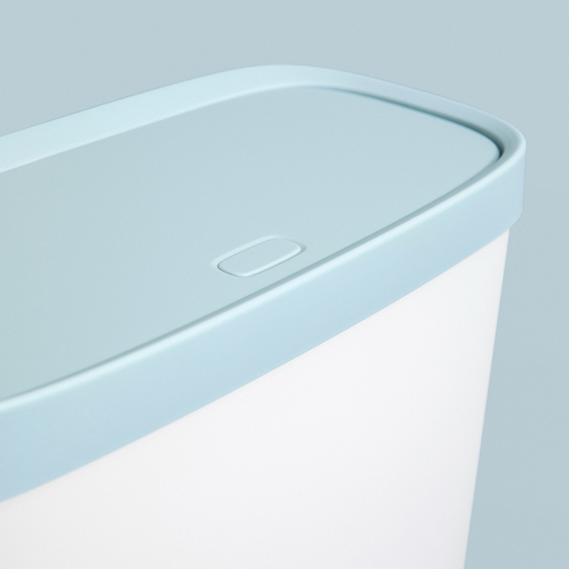 Spring Button Runway Minimalist Waste Bins Slim Trash Can