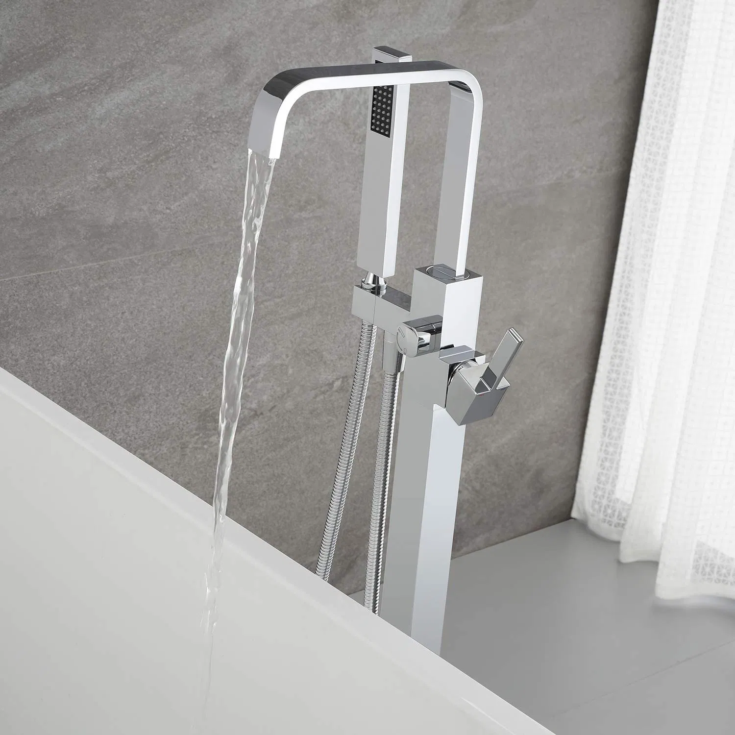 Sanitary Ware Manufacturer Cupc Bathroom Free Standing Bath Buthtub Shower Faucet