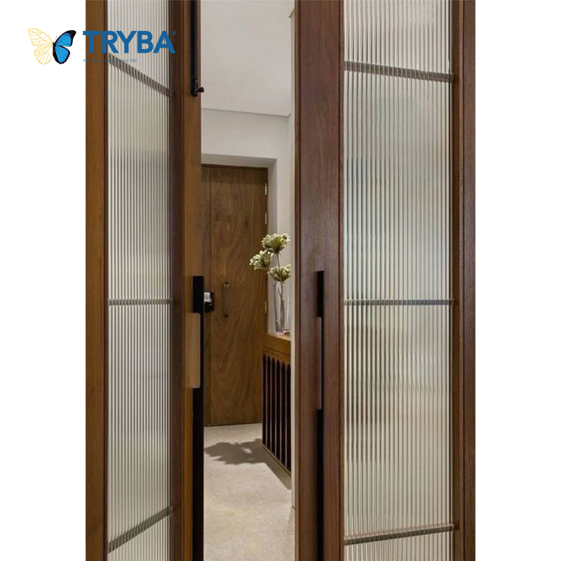 Tinted Glass UV-Protected UPVC Casement Door with for Sunrooms