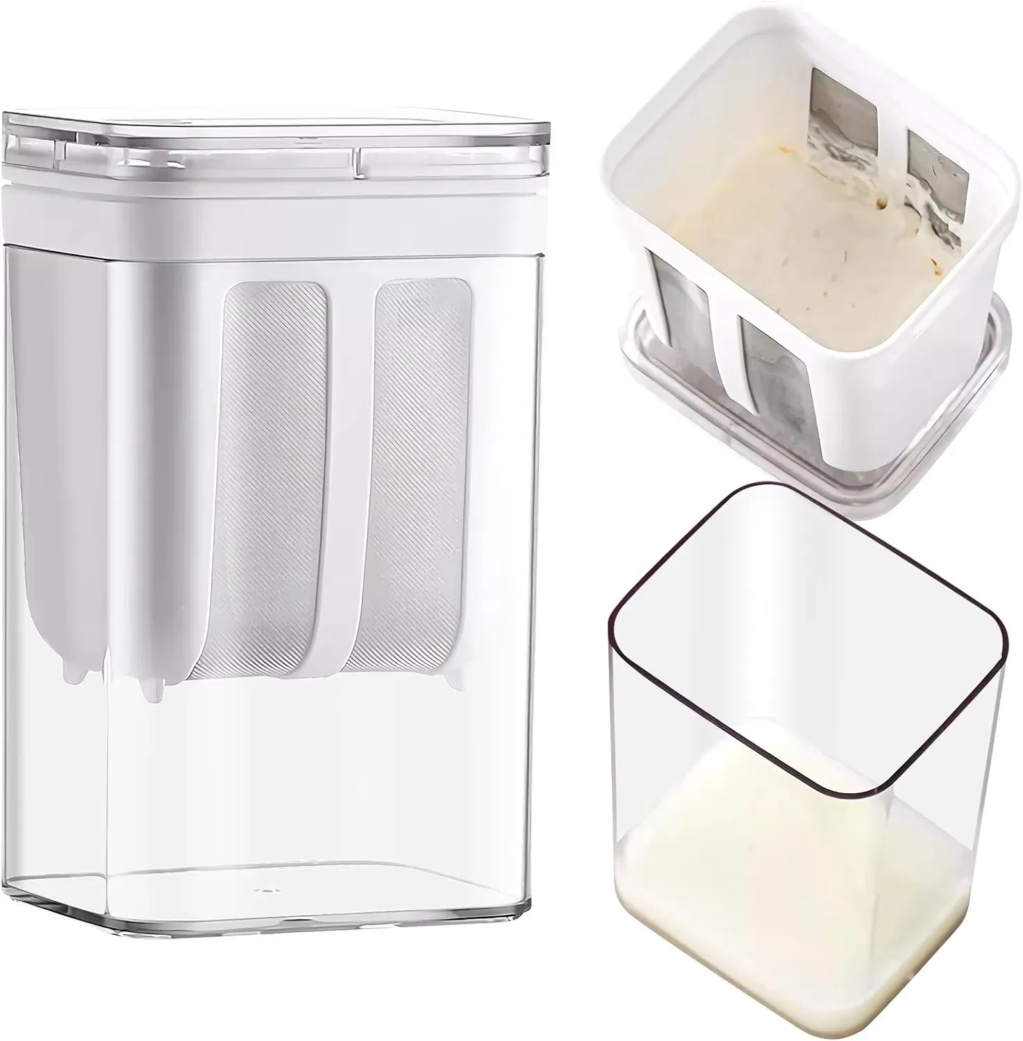 Portable Multi-Purpose Circular Crisper Household Use Yogurt Filter Moisture Whey Separator Solid Yogurt Machine Kitchen