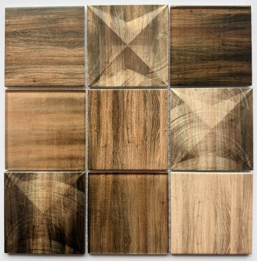 Металлическая мозаика Mix Glass 98x98 мм