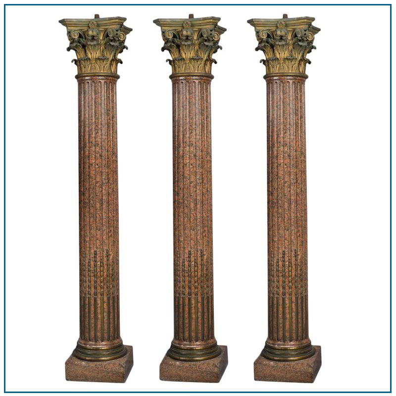 Hand Carved White Marble Stone Column Pillar for Building