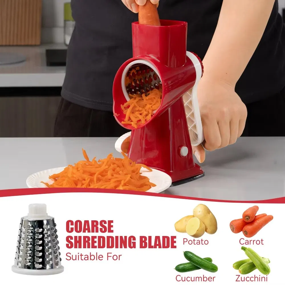 Ручная вращающаяся тёрка 3 в 1 для овощей и сыра