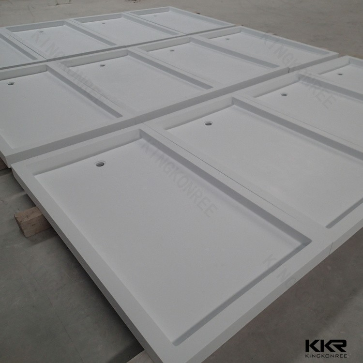 Acrylic Solid Surface Stone Shower Tray Base Bathroom Shower Tray