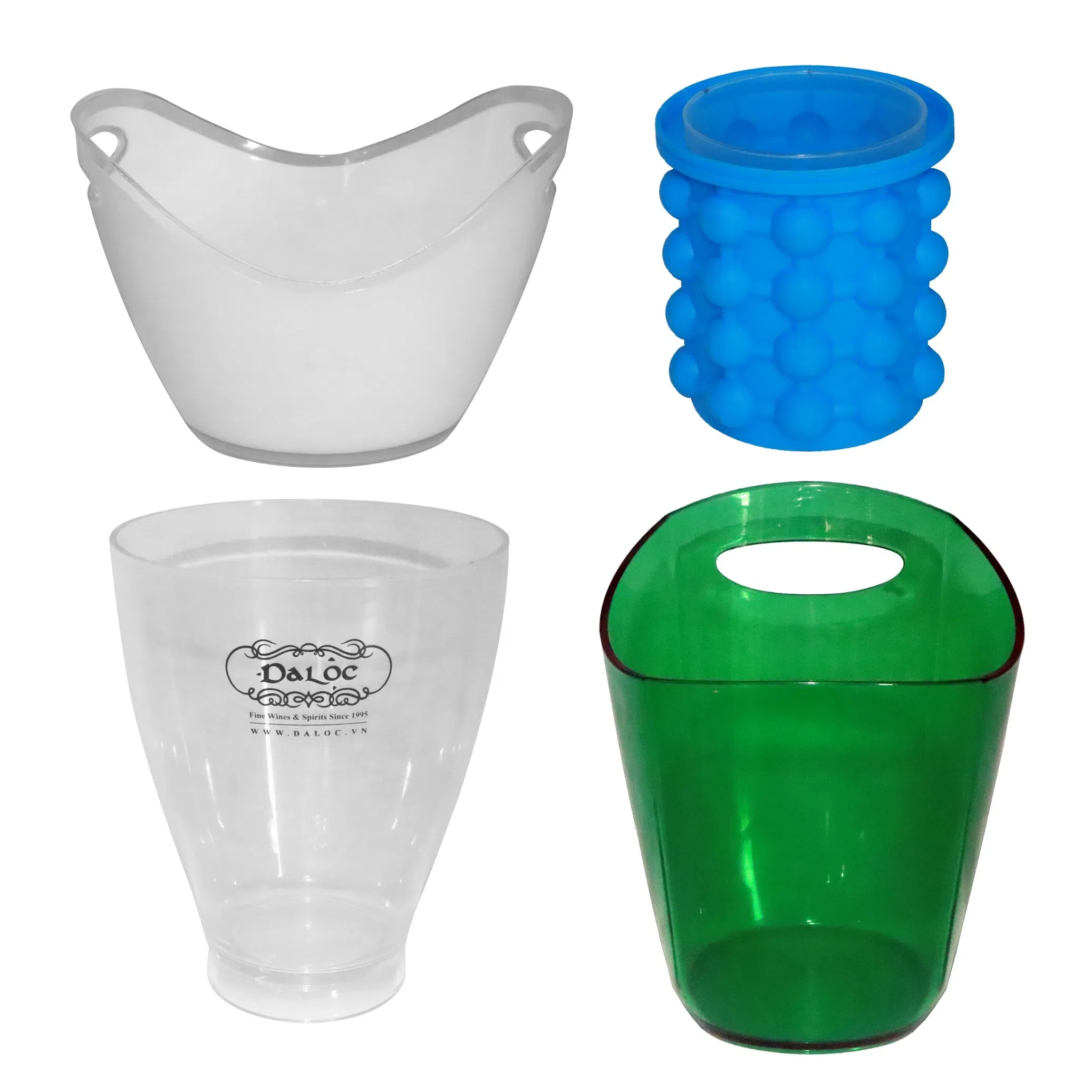 Good Heat Insulation Elegant Shape Food Safe Durable Smooth Surface Bar Ice Bucket Cooler with Lid for Labatt Blue Lakeport Mcauslan