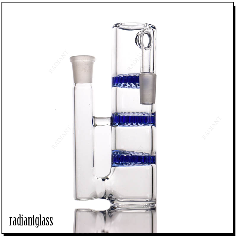 T1 Triple Honeycomb Perc Ash Catcher Smoking Accessories for Water Pipe