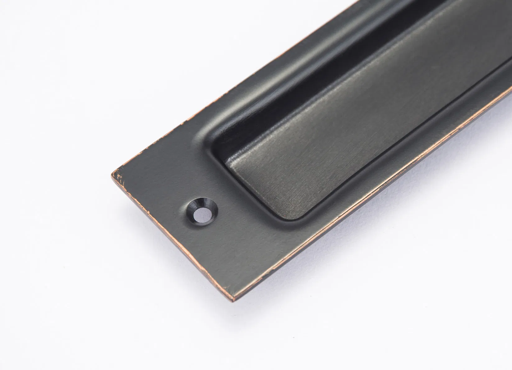 Recessed Finger Pulls for Sliding Door, Barn Door Handles Matte Black 165mm