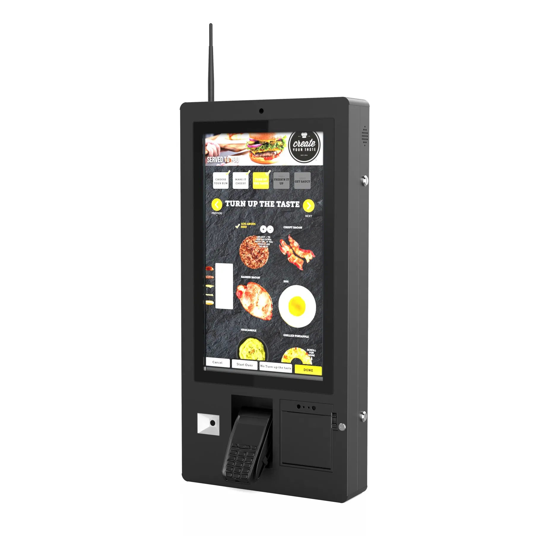 Self-Service Payment Kiosk with 21.5-Inch Digital Menu Display